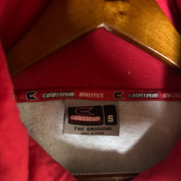 Colosseum Texas Tech Red Raiders University Hoodie Men S Embroidered Red College - Picture 4 of 12